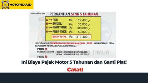 5 Biaya Hidupkan Plat Motor yang Bikin Dompet Nggak Nangis (di Bawah Rp 500 Ribu!) 5 Biaya Hidupkan Plat Motor yang Bikin Dompet Nggak Nangis (di Bawah Rp 500 Ribu!)